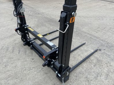 Quicke L+ bale fork, 2024, unused, hydraulic folding tine kit, height adjustable frame, bolt on Euro hooks