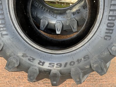 2x 540/65/24 Trelleborg tyres 95%