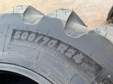 4x new 500/70/24 Michelin tyres