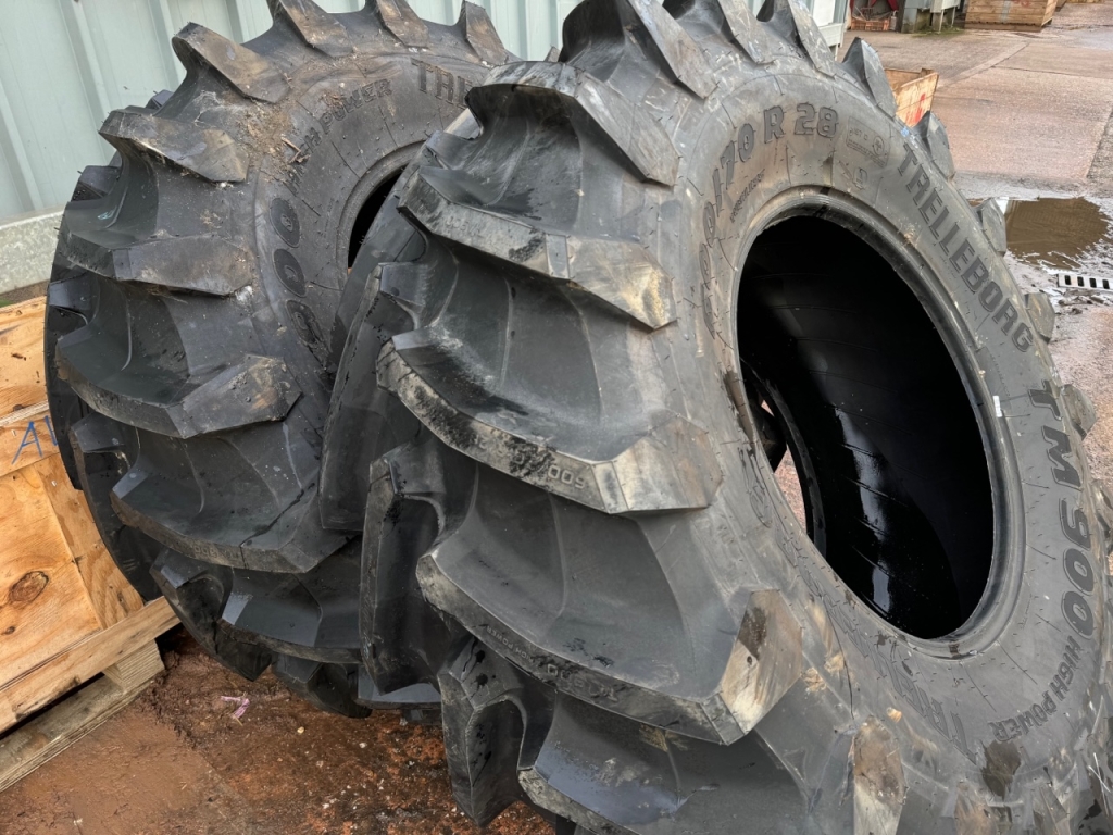 2x new 600/70/28 Trelleborg tyres