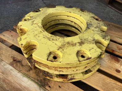 John Deere crawler idler weights, 45kg, good condition