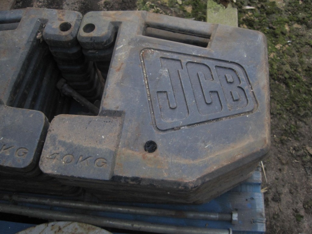 JCB wafer weights, 40kg each