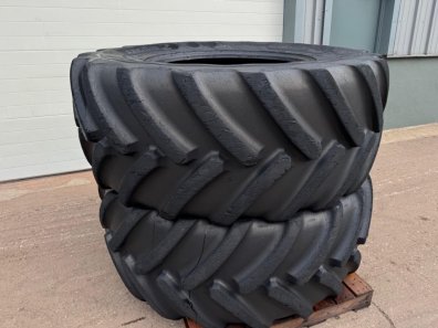 2x VF 650/65/34 Michelin Axiobib2 tyres, 50%