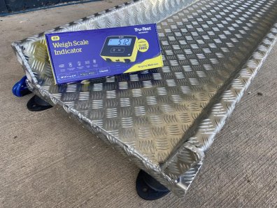 Tru-Test weigh package, NEW, S3 terminal, MP600 weigh bars, chequer plate platform