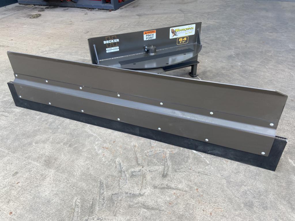 Woodchuck 84FP Feed pusher, NEW, 7ft wide, left and right working angle