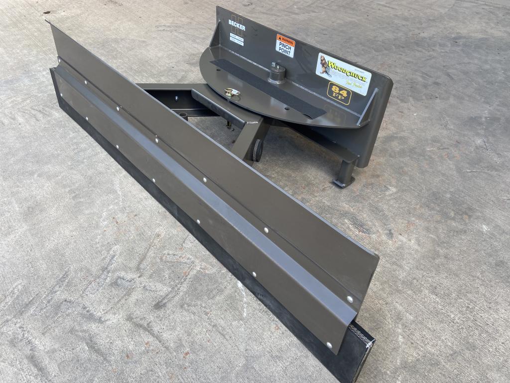 Woodchuck 84FP Feed pusher, NEW, 7ft wide, left and right working angle