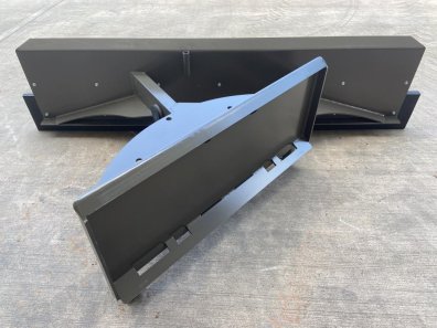 Woodchuck 84FP Feed pusher, NEW, 7ft wide, left and right working angle