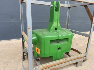 Quicke 600kg weight block, NEW, John Deere green, compatible with 600kg extension