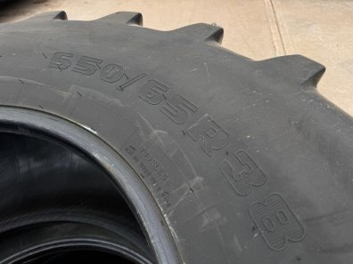 2x 650/65/38 Firestone tyres, 30%