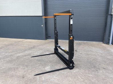 Quicke L+ bale fork, NEW, hinged lower folding tines, extra top tines, height adjustable frame, bracket ready