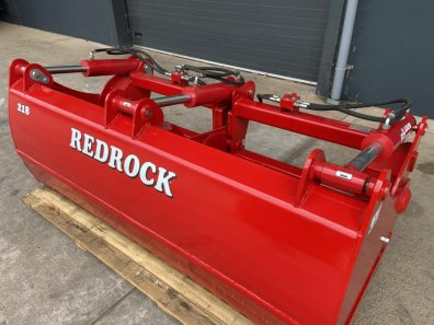 Redrock 218/85 shear grab, NEW, 2.18 Metres wide, 85 cm high, three ram, chrome rams, bolt on blades, bracket ready