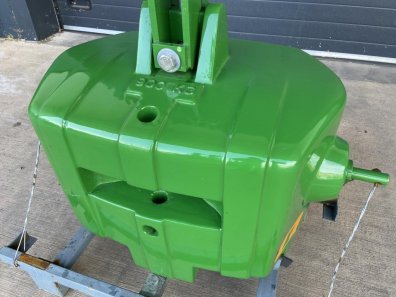 Quicke 900kg weight block, NEW, John Deere green, compatible with 600kg extension