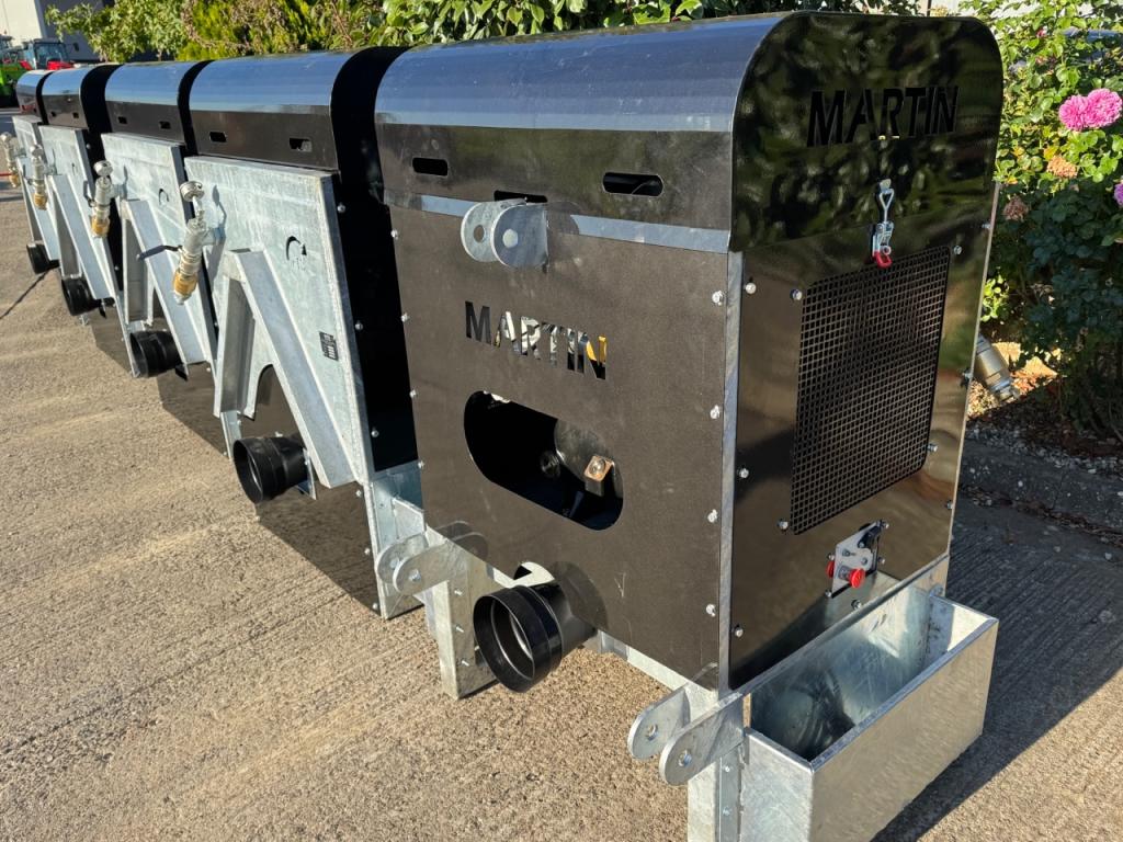 Martin Equipment PTO driven compressor, NEW, 300 CFM, front or rear mounted, galvanised frame, electric on/off switch, none return valve to prevent liquid reaching the compressor