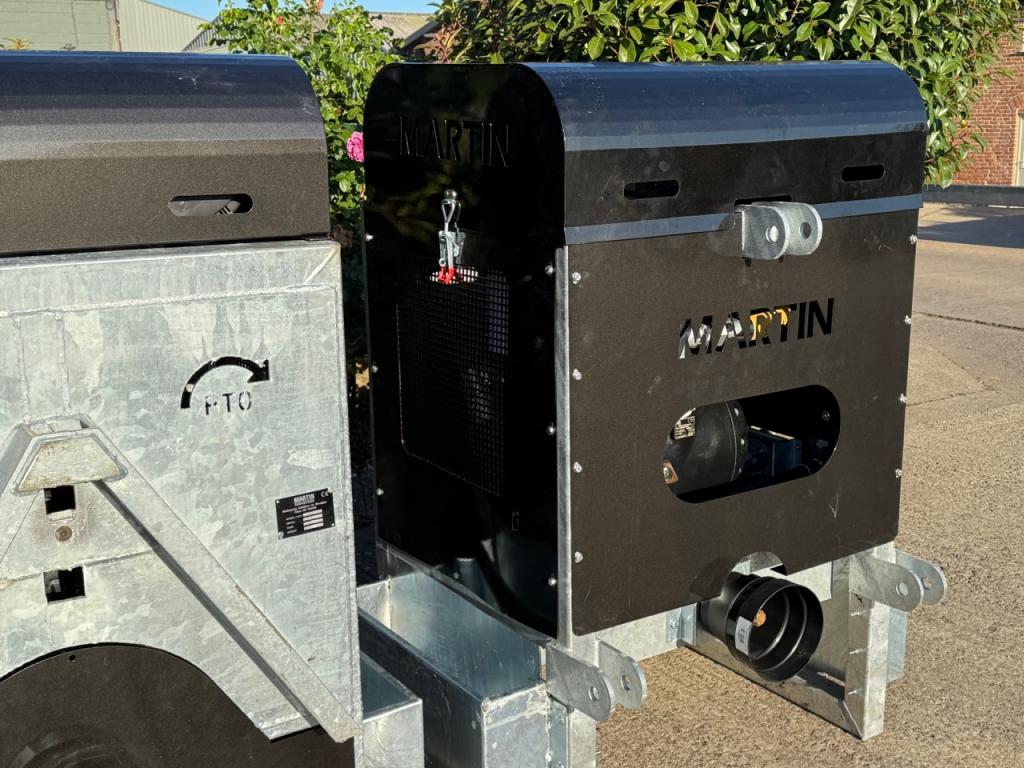 Martin Equipment PTO driven compressor, NEW, 300 CFM, front or rear mounted, galvanised frame, electric on/off switch, none return valve to prevent liquid reaching the compressor