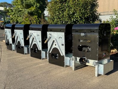 Martin Equipment PTO driven compressor, NEW, 300 CFM, front or rear mounted, galvanised frame, electric on/off switch, none return valve to prevent liquid reaching the compressor