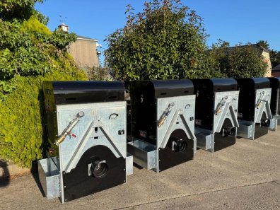 Martin Equipment PTO driven compressor, NEW, 300 CFM, front or rear mounted, galvanised frame, electric on/off switch, none return valve to prevent liquid reaching the compressor