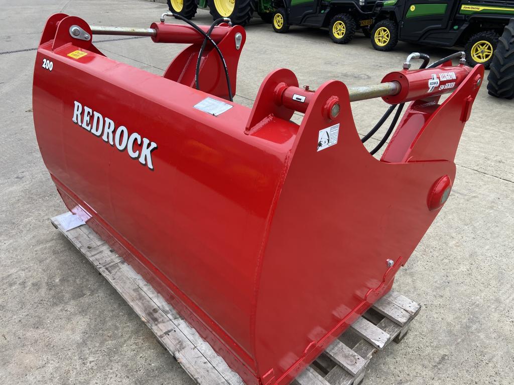 Redrock 200/130 shear grab, nNEW, 2 meters wide, 1.3 meter high, twin ram, chrome rams, bolt on blades