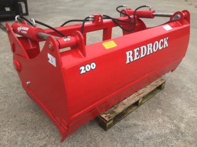 Redrock 200/85 shear grab, NEW, 2 meters high, 85cm high, twin ram, chrome rams, bolt on blades