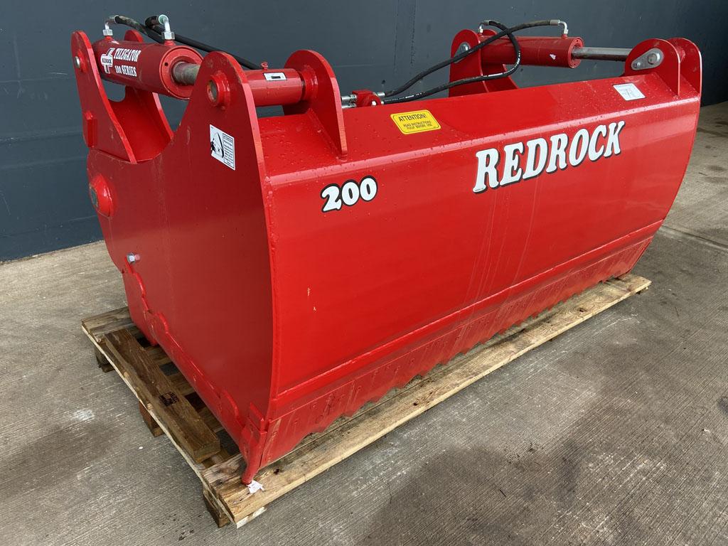 Redrock 100 series, 200 shear grab, NEW, 2 meters wide, 1 meter high, twin ram, chrome rams, bolt on blades