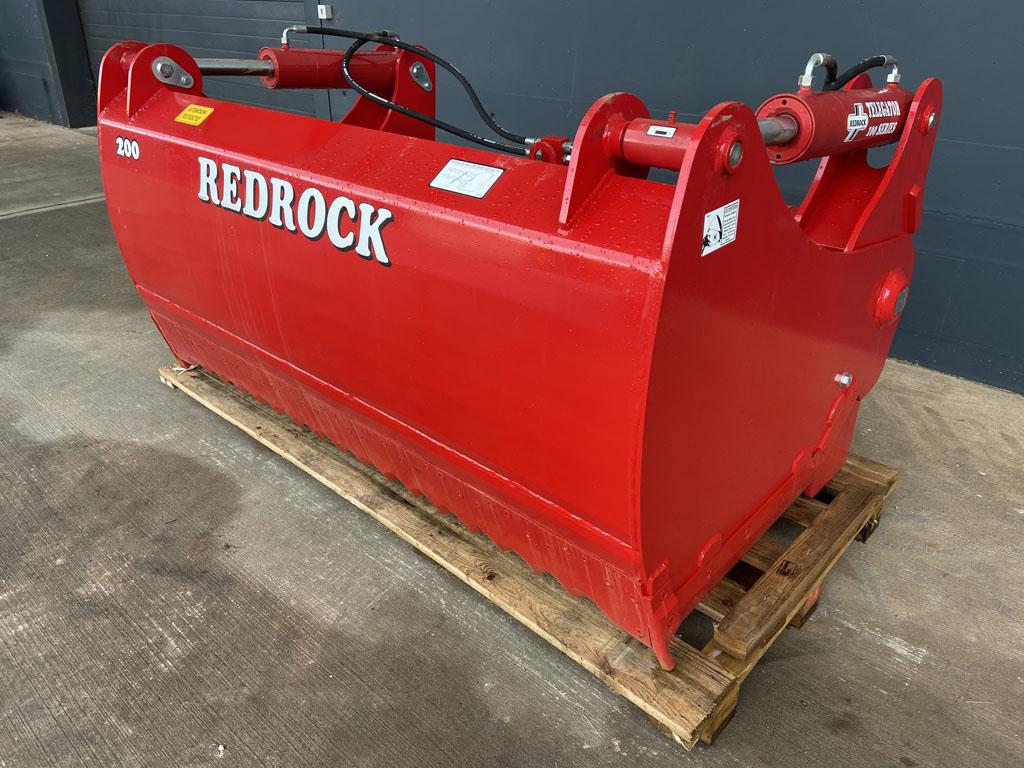 Redrock 100 series, 200 shear grab, NEW, 2 meters wide, 1 meter high, twin ram, chrome rams, bolt on blades