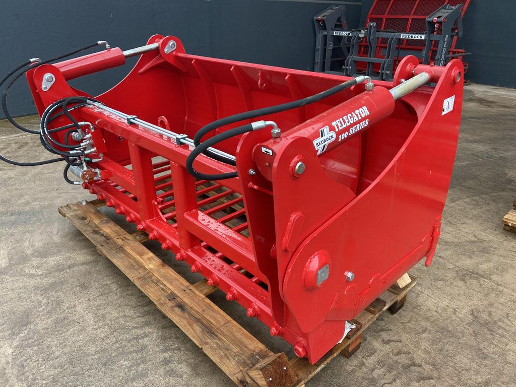 Redrock 100 series, 240 shear grab, NEW, 2.4 meters wide, 1 meter high, twin ramnchrome rams, bolt on blades