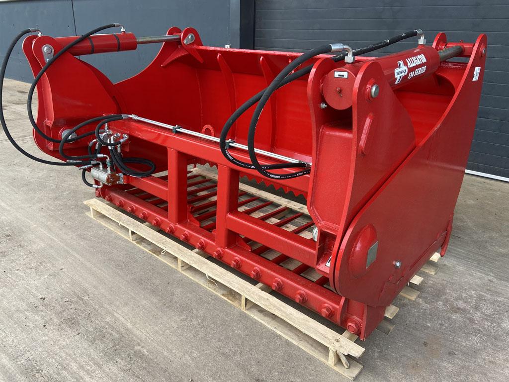 Redrock 240/130 shear grab, NEW, 2.4 meters wide, 1.3 meter high, twin ram, chrome rams, bolt on blades