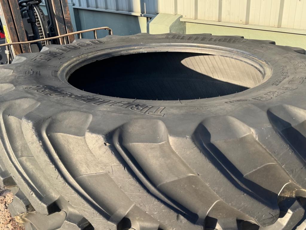 2x 650/60/38 Trelleborg TM1060 tyres 60-70%