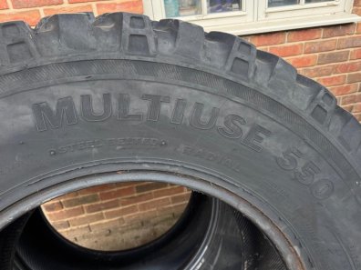 2 x 540/65/30 Alliance Multiuse 550 industrial tyres