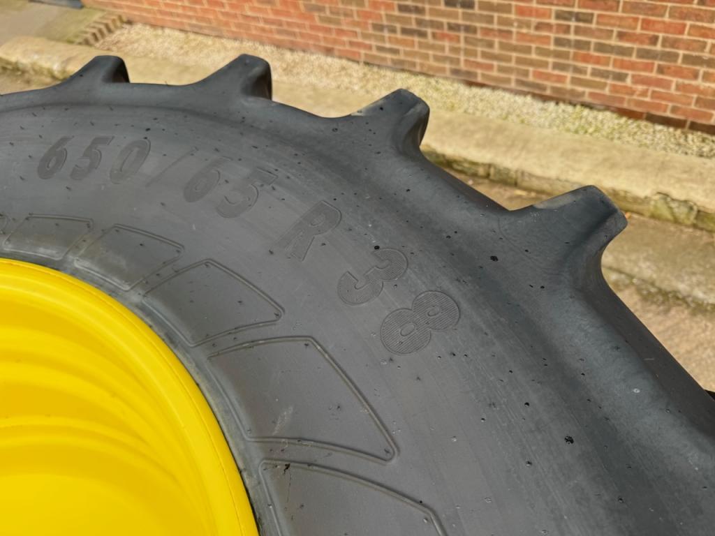 2x 650/65/38 + 2x 540/65/28 Mitas tyres fitted to John Deere wheels
