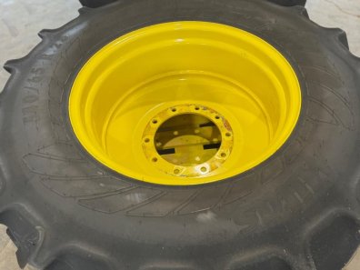 2x 650/65/38 + 2x 540/65/28 Mitas tyres fitted to John Deere wheels