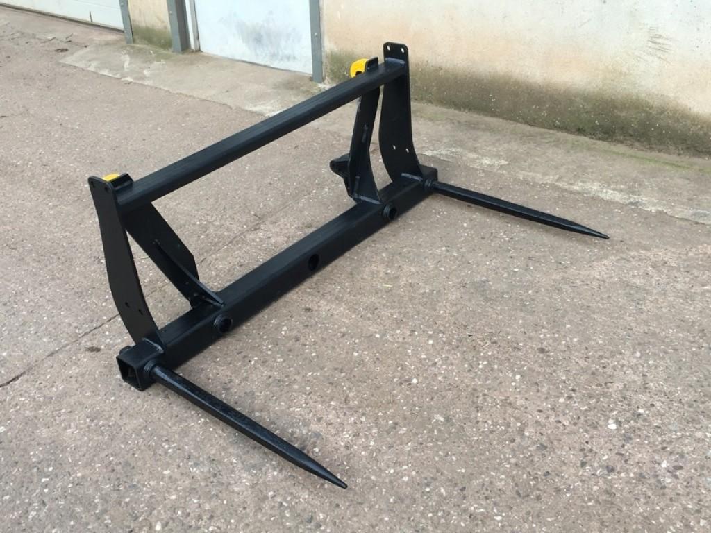 Quicke M140 Twin bale spike, NEW, 2x 1240mm tines, Euro hooks