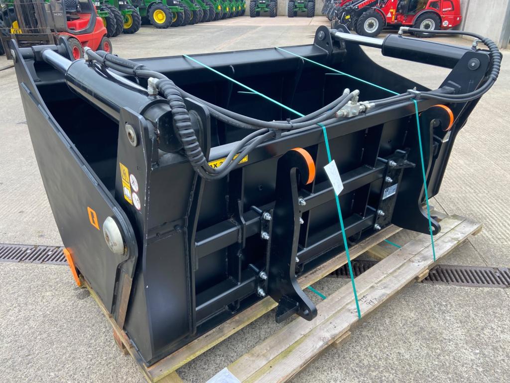 Quicke 225LB bucket shear grab, NEW, 7ft wide, JCB Q fit hooks