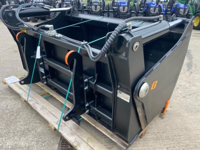 Quicke 225LB bucket shear grab, NEW, 7ft wide, JCB Q fit hooks