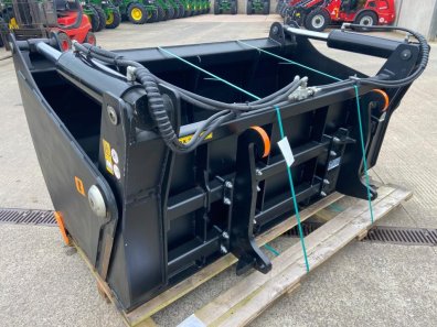 Quicke 225LB bucket shear grab, NEW, 7ft wide, JCB Q fit hooks