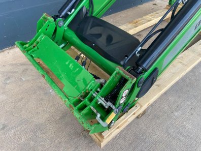Quicke Q6 loader boom, 2020, John Deere green, Euro carriage