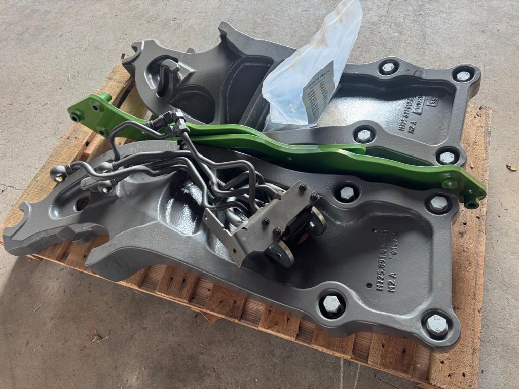 Fendt loader brackets, bonnet guards and pipework, removed from new 2026 Gen6 Fendt 724