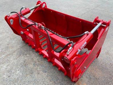 Redrock 180/85 shear grab, NEW, 1.8m wide 85cm high, chrome rams, bolt on blades, bolt on hooks available