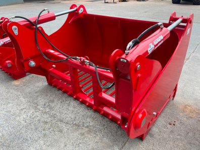 Redrock 200/130 shear grab, NEW, 2m wide, 1.3m high, chrome rams, bolt on blades, bolt on hooks available