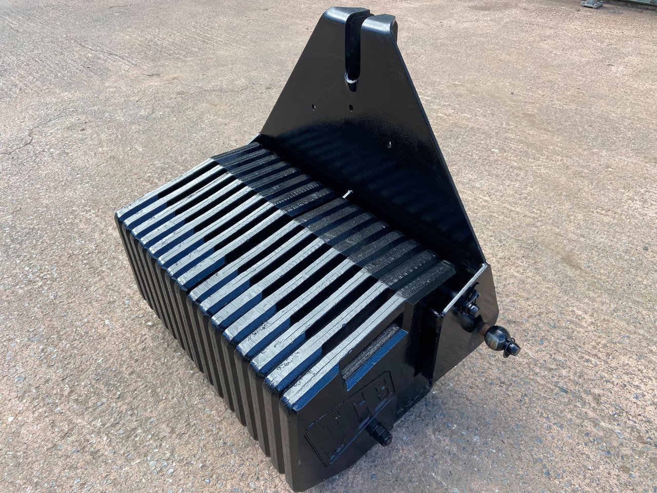 JCB Fastrac weight block, 16x 40kg JCB wafer weights, front linkage frame
