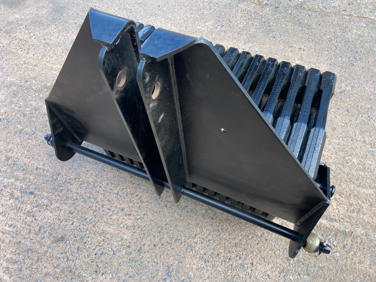 JCB Fastrac weight block, 16x 40kg JCB wafer weights, front linkage frame