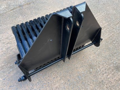 JCB Fastrac weight block, 16x 40kg JCB wafer weights, front linkage frame