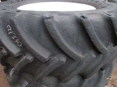 Goodyear 650/65/42 + 540/65/30 80% tyres fitted to New Holland wheels