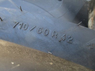 2x new 710/60/42 Michelin tyres