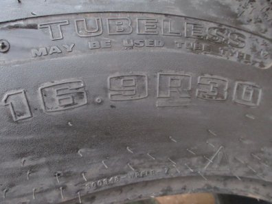 2x 16.9/30 Goodyear Super Traction Radial tyres
