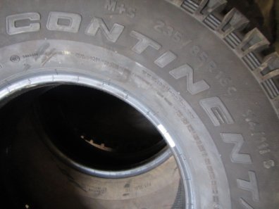 5x new 235/85/16 Continental Cross Contact tyres to fit Land Rover