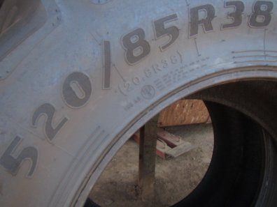 2x new Goodyear 20.8/38 tyres