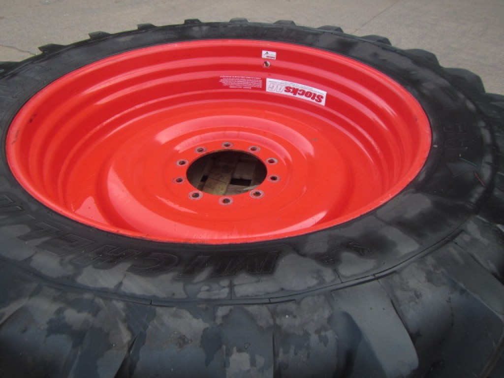 2x 18.4/46 + 2x 16.9/30 Michelin tyres fitted to Stocks wheels, to fit a Fendt tractor