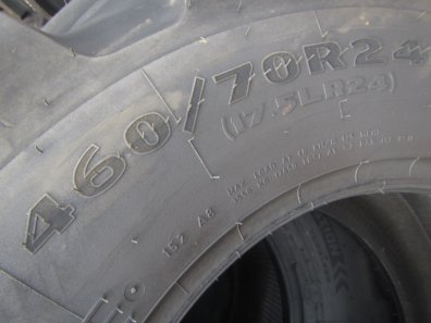 4x new Goodyear 17.5/24 (460/70/24) telescopic handler tyres