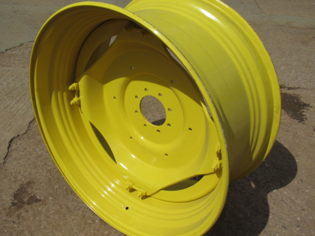 2x new John Deere adjustable 18x38 wheels