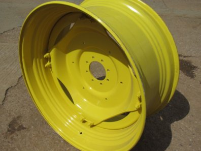 2x new John Deere adjustable 18x38 wheels